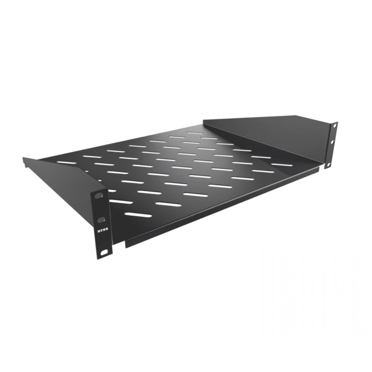 Полка переднего крепления NTSS 19” 2U, глубина 450 мм, черный RAL 9005